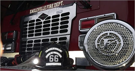 Front of Eagleville Fire Department Truck